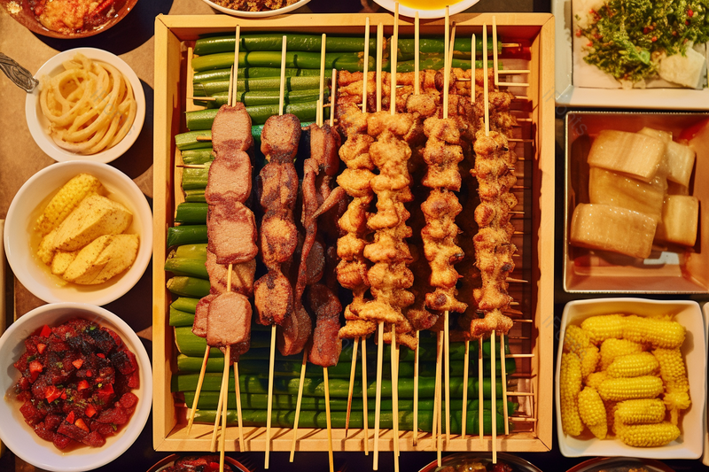 烧烤店烤串香气飘飘肉类特写,高清,摄影图,摄影图片,图片大全,摄影图免费下载